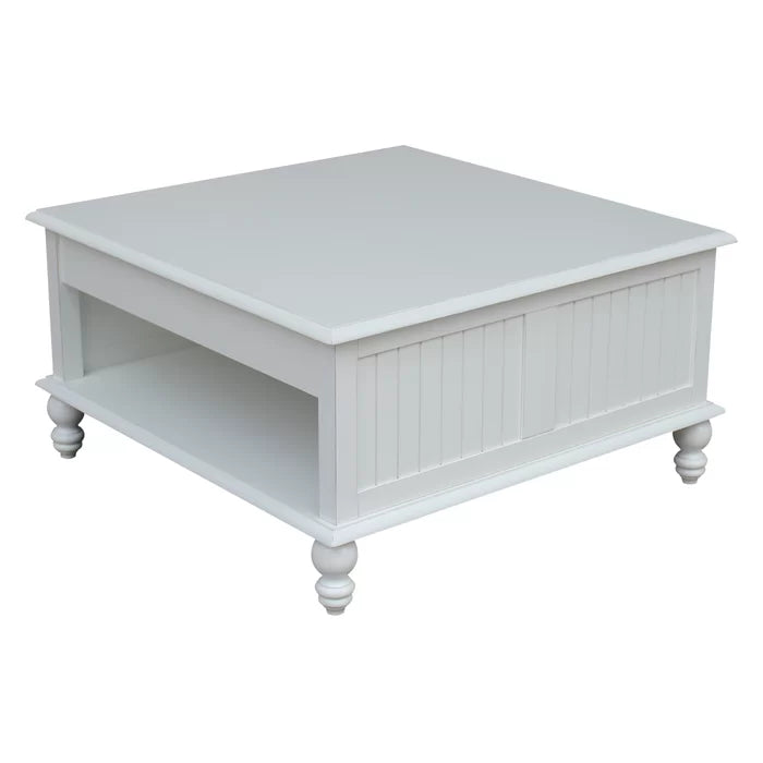 Off-White Cream Witherspoon Coffee Table with Storage