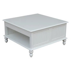 Off-White Cream Witherspoon Coffee Table with Storage