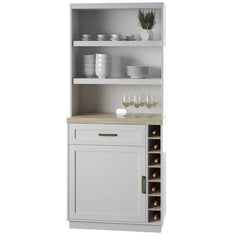 White Witney 31.5'' Wide Dining Hutch Modern Farmhouse Style Design