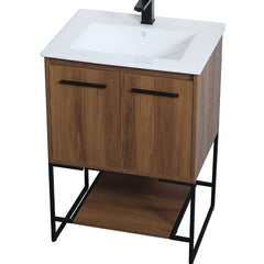 Wittig 24" Single Bathroom Vanity Set Concrete Gray Finish
