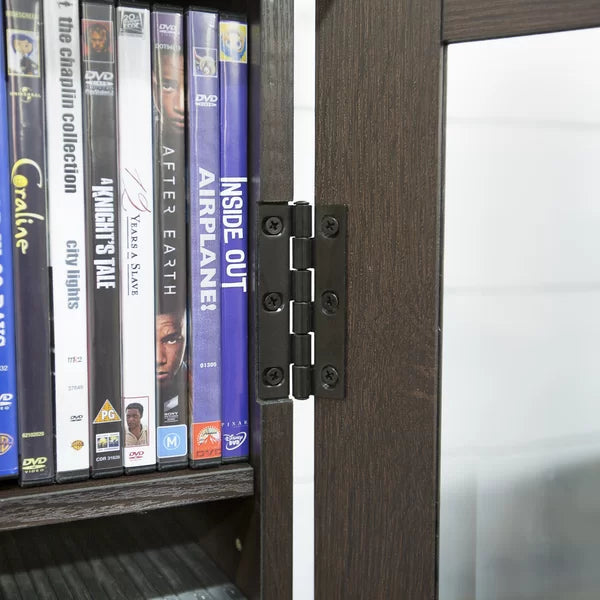 Wood DVD Multimedia Cabinet Provide Storage Space Perfect Organize