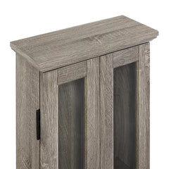 Driftwood Wood DVD Multimedia Cabinet Accommodating up to 100 CDs or DVDs
