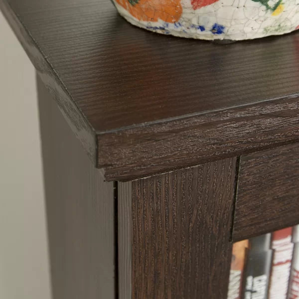 Wood DVD Multimedia Cabinet Provide Storage Space Perfect Organize