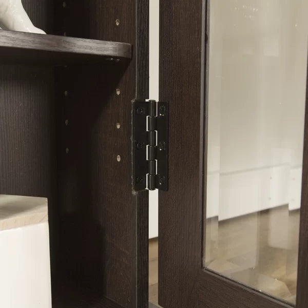 Wood DVD Multimedia Cabinet Provide Storage Space Perfect Organize
