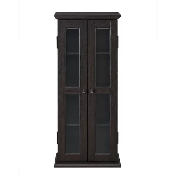 Wood DVD Multimedia Cabinet Provide Storage Space Perfect Organize