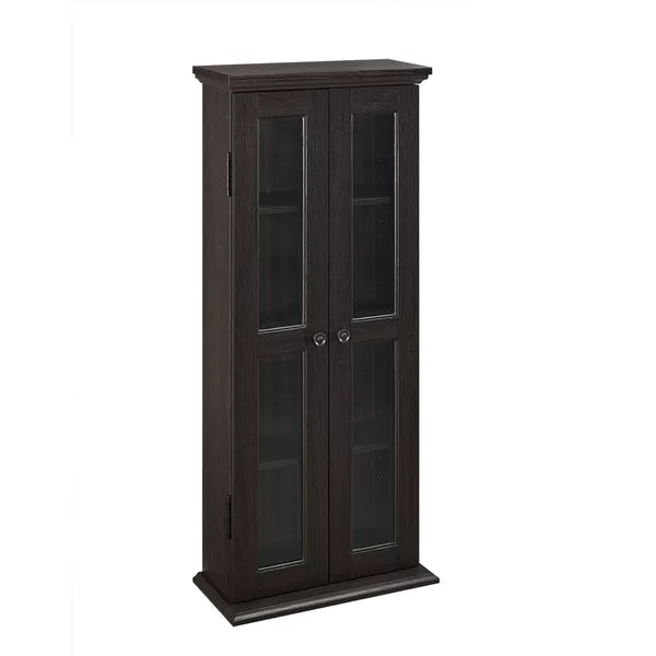 Wood DVD Multimedia Cabinet Provide Storage Space Perfect Organize