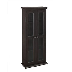 Wood DVD Multimedia Cabinet Provide Storage Space Perfect Organize