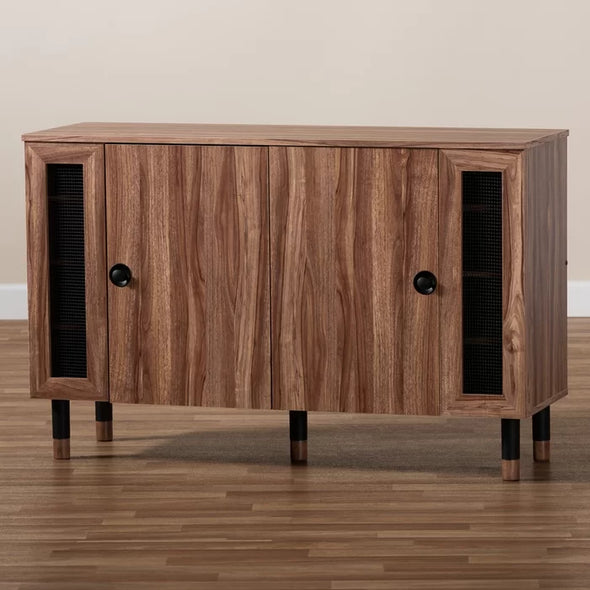 Wood Entryway 16 Pair Shoe Storage Cabinet Keep your Entryway Organized
