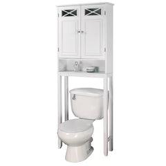 Woodley 25'' W x 68'' H x 8'' D Over-The-Toilet Storage Durable Engineered Wood