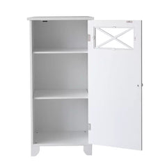 32'' Tall 1 - Door Accent Cabinet White Solid Manufactured Wood Suitable For Any Room