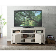 White Worden TV Stand for TVs up to 75"  Transitional Style
