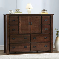 Worksop 8 Drawer 60'' W Combo Dresser Rustic and Subtle Look Pairs