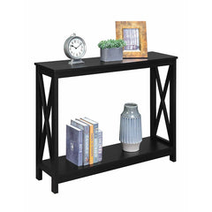 Wrenshall 39.5'' Console Table Black Wood in a Classic Painted Finish