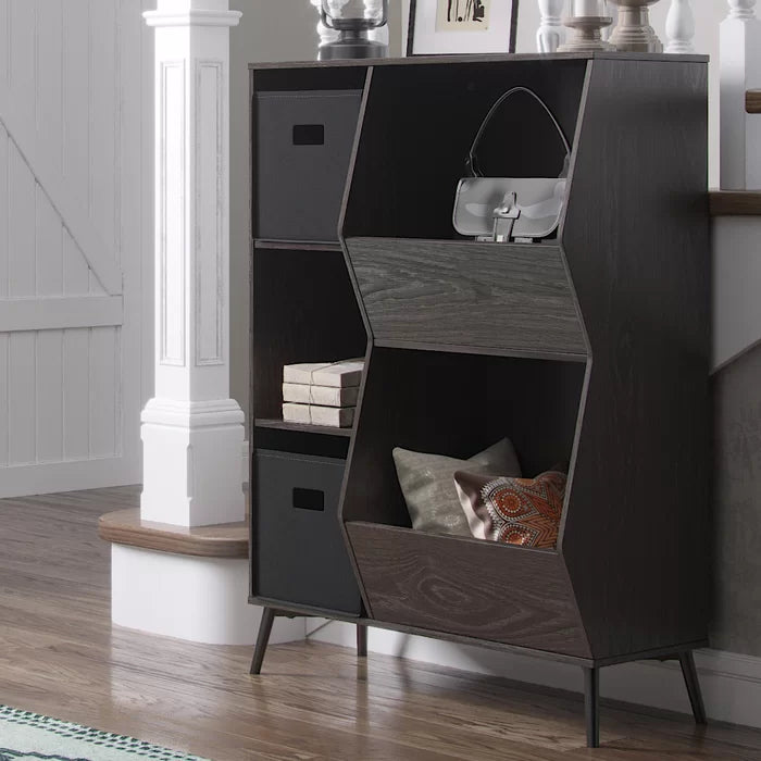 Wysocki 41.56'' Tall Accent Cabinet Particle Board with Veneer Design