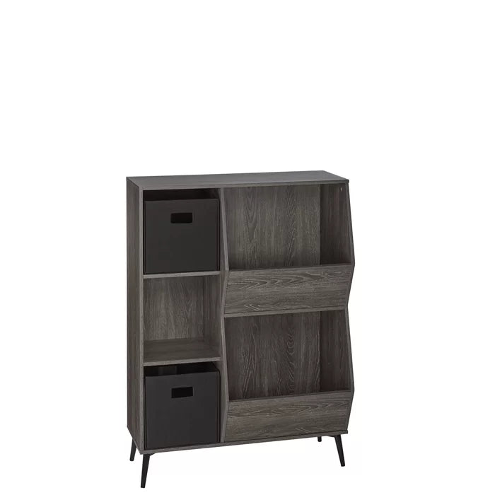Wysocki 41.56'' Tall Accent Cabinet Two Folding Black Storage Bins