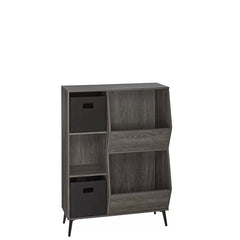 Wysocki 41.56'' Tall Accent Cabinet Two Folding Black Storage Bins