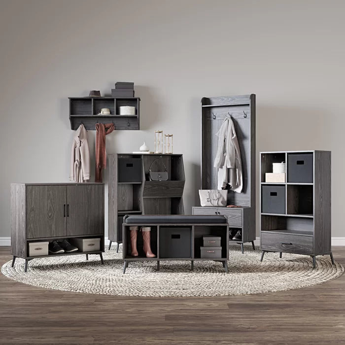 Wysocki 41.56'' Tall Accent Cabinet Particle Board with Veneer Design