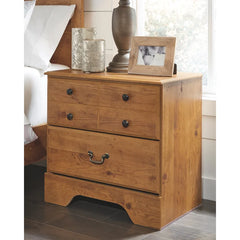 Yandell 24.47'' Tall 2 - Drawer Nightstand in Pine Perfect Organize