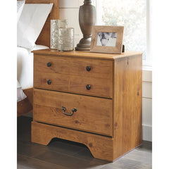Yandell 24.47'' Tall 2 - Drawer Nightstand in Pine Perfect Organize
