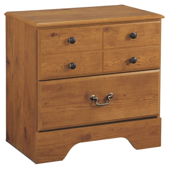 Yandell 24.47'' Tall 2 - Drawer Nightstand in Pine Perfect Organize