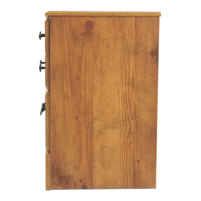 Yandell 24.47'' Tall 2 - Drawer Nightstand in Pine Perfect Organize