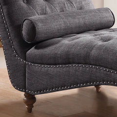 Smoky Gray Yarmouth Chaise Lounge Perfect for Living Room