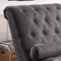 Smoky Gray Yarmouth Chaise Lounge Perfect for Living Room