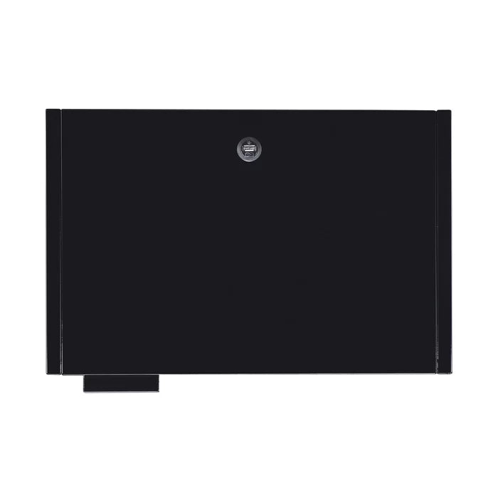 Black Zander 24'' Tall Nightstand Accent Table in your Living Room