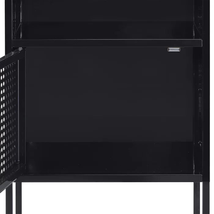 Black Zander 24'' Tall Nightstand Accent Table in your Living Room