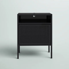 Black Zander 24'' Tall Nightstand Accent Table in your Living Room