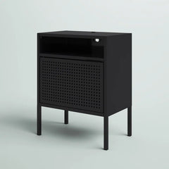 Black Zander 24'' Tall Nightstand Accent Table in your Living Room