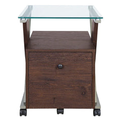 Zenos 17.5'' Wide 1 -Drawer Mobile Vertical Filing Cabinet Keep Files Catalogs and Important Paperwork