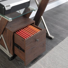Zenos 17.5'' Wide 1 -Drawer Mobile Vertical Filing Cabinet Keep Files Catalogs and Important Paperwork