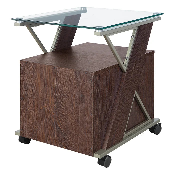 Zenos 17.5'' Wide 1 -Drawer Mobile Vertical Filing Cabinet Keep Files Catalogs and Important Paperwork