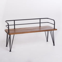 Acacia Wood Contemporary Twist to your Patio or Backyard with this Solid Acacia Wood Bench