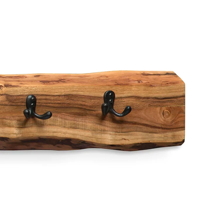 Zoe 48'' Wide Solid Wood 12 - Hook Wall Mounted Coat Rack