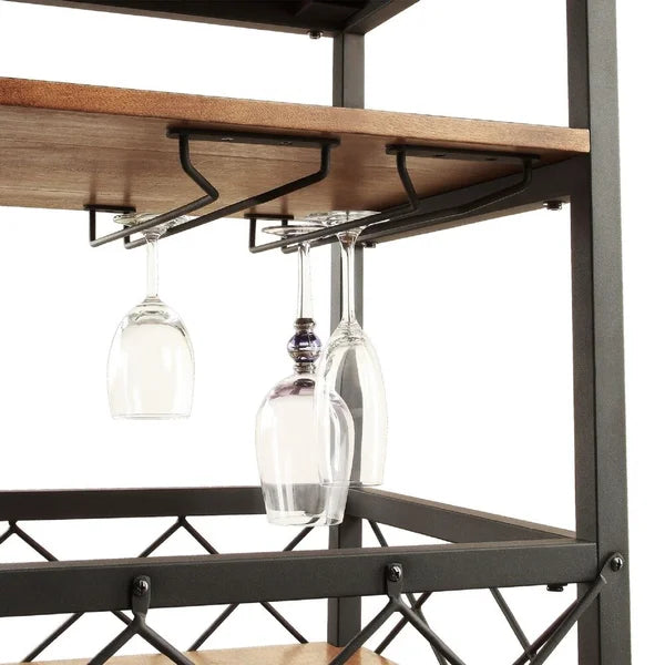 Zona 26'' Wide Rolling Kitchen Cart Locking Wheels