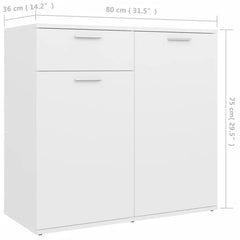 White Sonama Oak Ailanny 29.53'' Tall 2 Door Accent Cabinet Indoor Design