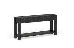 Furniture of America Cosbin Bold Antique Black 4-drawer Sofa Table