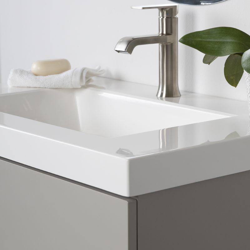 Albion 30.5" Wall-Mounted Single Bathroom Vanity Set