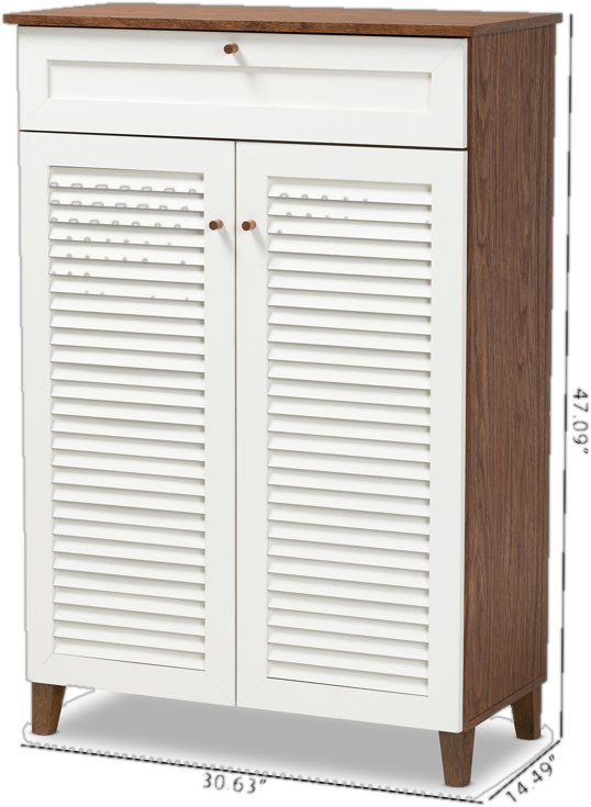15 Pair Shoe Storage Cabinet