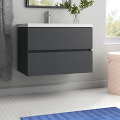 Albion 30.5" Wall-Mounted Single Bathroom Vanity Set