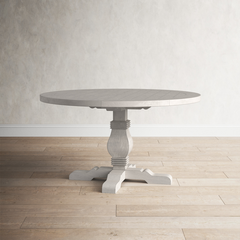 Kinston 55" Pine Solid Wood Pedestal Dining Table