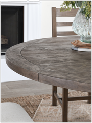 Kinston 55" Pine Solid Wood Pedestal Dining Table