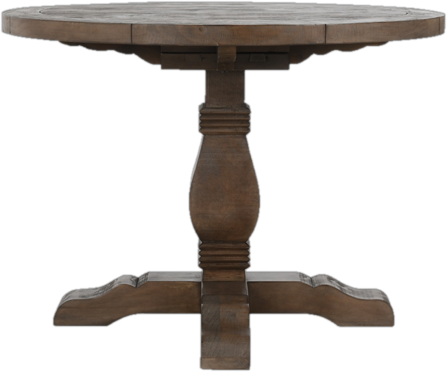 Kinston 55" Pine Solid Wood Pedestal Dining Table