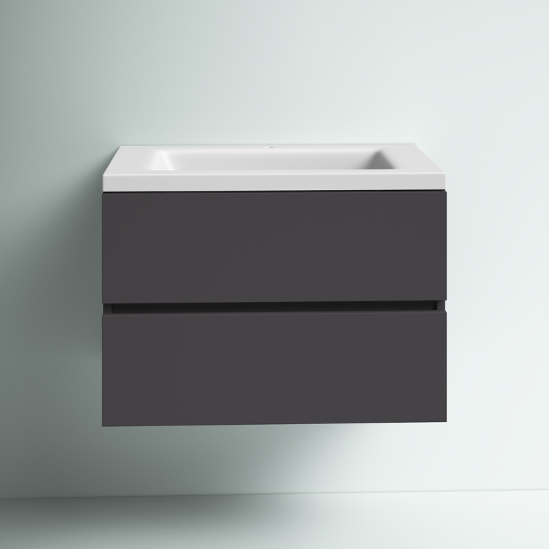 Albion 30.5" Wall-Mounted Single Bathroom Vanity Set