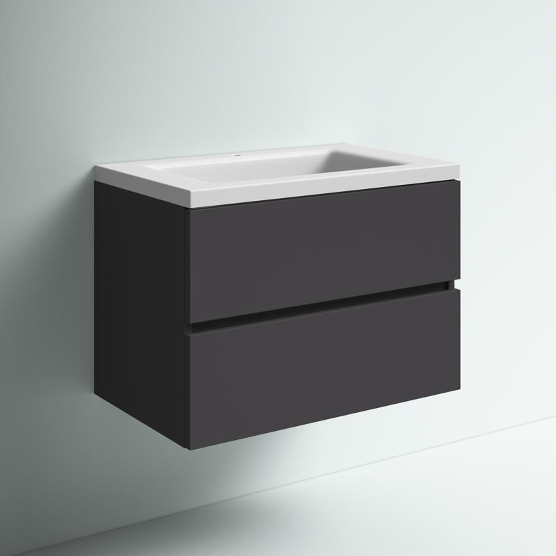 Albion 30.5" Wall-Mounted Single Bathroom Vanity Set