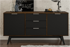 59.06'' Wide 3 Drawer Sideboard Two Drawers Offer Shelved Cabinet Storage for Everything Perfect for Organize