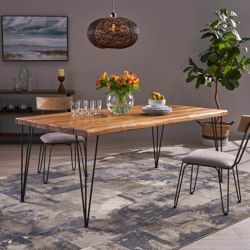 Vikesha Solid Wood Dining Table H 29"