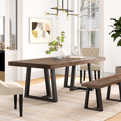 Miesville Pine Solid Wood Dining Table